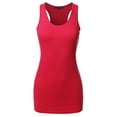 thumbnail image 2 of A2Y Women's Basic Solid Soft Cotton Scoop Neck Racer-Back Tank Top, 2 of 6