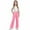 Pink, variant on Cethrio Girls Straight Leg Sweatpants, Warm Elastic Waist Casual Drawstring Athletic Pants Pink Size 10-12