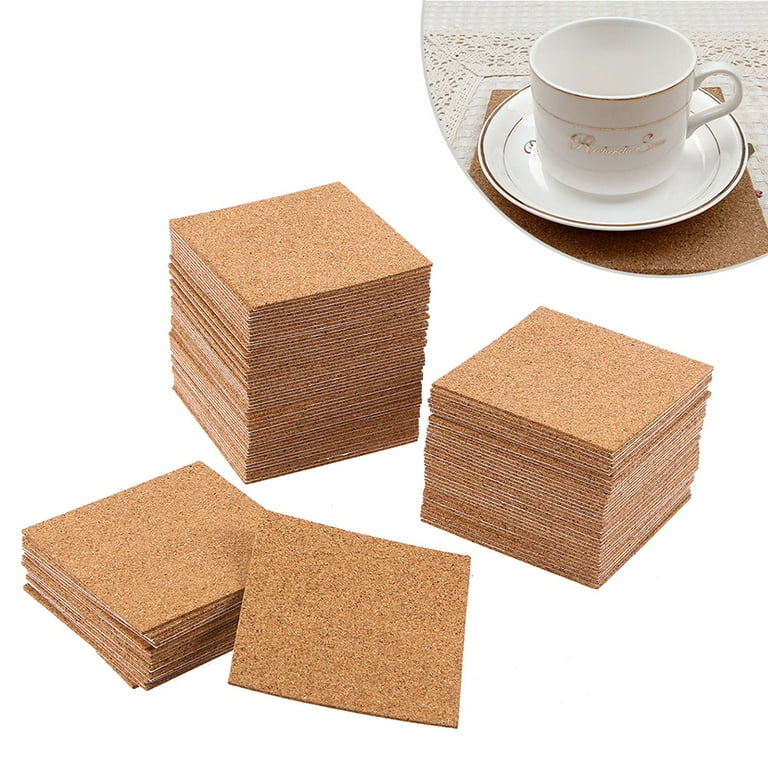 Cork Coasters Coaster Holder, Wooden Cork Coffee Cup Pad