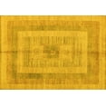 thumbnail image 1 of Ahgly Company Indoor Rectangle Abstract Yellow Modern Area Rugs, 2' x 4', 1 of 4