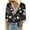 Blue-1, variant on Womens Blouses Long Sleeve Shirt Women Casual Fashion Solid Color Button T-Shirt Long Sleeves One Shoulder Top Blouse Tops Black-5 L