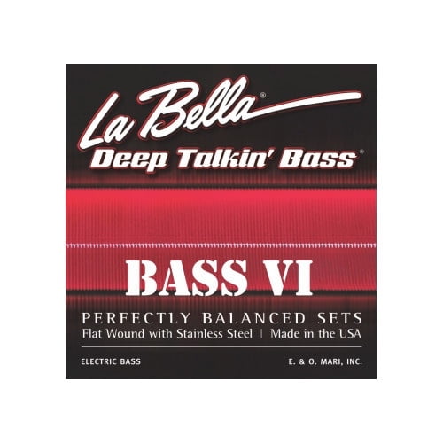 LaBella 767-6F Flat Wound 6-String Bass VI Strings