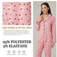 thumbnail image 6 of LANBAOSI Women's Pajama Set Heart Print Soft Breathable Sleepwear, 2-Piece Size L, 6 of 8