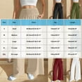 thumbnail image 3 of HongQid Women Summer Flowy Cotton Linen Palazzo Wide Leg Pants Beach High Waisted Trousers Boho Long Lounge Pant with Pockets, 3 of 9