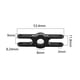 thumbnail image 3 of Clip de hélice plegable , eje de rosca del adaptador de accesorios de 5mm/6mm/8mm para piezas de planeador de ala fija RC , 8MM Negro CUTICAT Clip de hélice plegable, 3 of 6