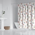thumbnail image 2 of Rainbow Princess Carriage Pattern Shower Curtain 72"x72" ,Bathroom Decorative Shower Curtains Set with 12 Hooks,Modern Waterproof Washable Shower Curtain, 2 of 6