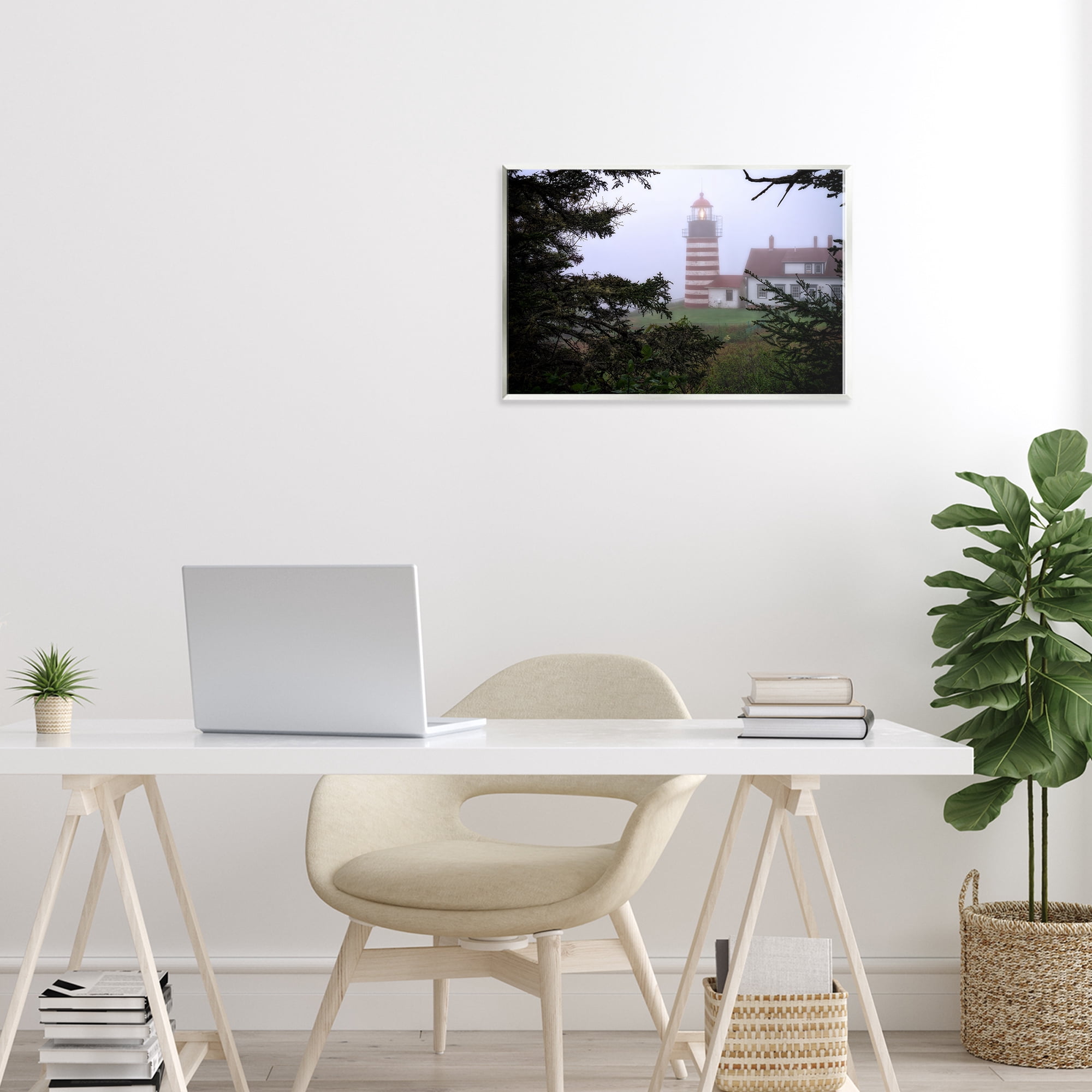 Stupell Industries Socked In By Fog Wall Plaque Art, design by Rick Berk