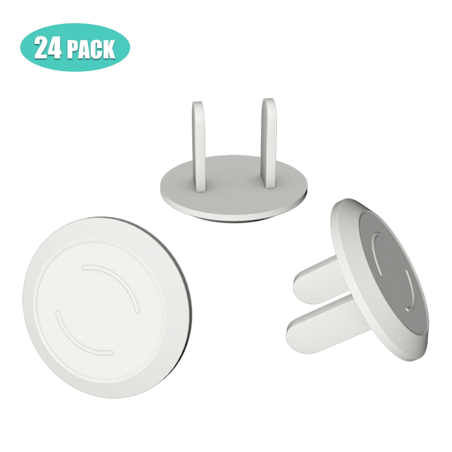 24pcs Baby Proofing Outlet Plug Covers Electric Plug Protectors Socket