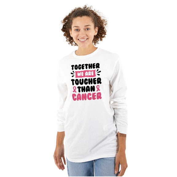 Together Tougher Than Breast Cancer Women's Long Sleeve T Shirt Brisco Brands S