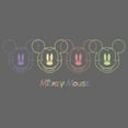 thumbnail image 2 of Girl's Mickey & Friends Mickey Mouse Neon Repeating  Graphic Tee Black X Small, 2 of 4