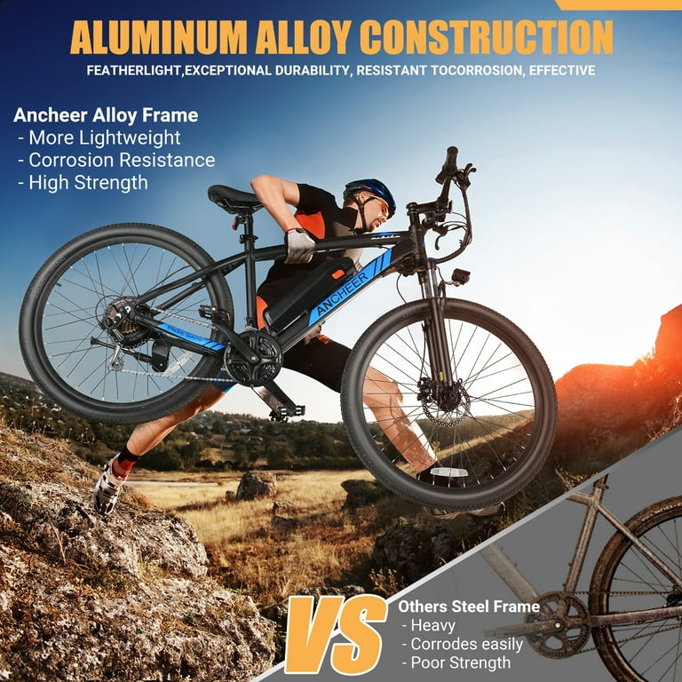 ANCHEER 500W Electric Bike for Adults 27.5 Electric Mountain Bike 3 Hours Fast Charge Ebike for Adults with 48V 10.4Ah Removable Battery Electric Bicycles LCD Display UL2849 Shop Cyber Monday Deals