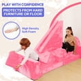 thumbnail image 5 of Contour Comfort 14-Piece Modular Kids Play Sofa – Convertible Foam Couch Set for Playroom & Lounge, Soft & Washable, Pink, 5 of 8