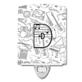 thumbnail image 1 of Carolines Treasures CJ2007-DCNL Letter D Musical Note Letters Ceramic Night Light, 1 of 1