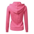 thumbnail image 3 of Doublju Women's Lightweight Pocket Zip-Up Hoodie Jacket for Women with Plus Size, 3 of 4