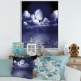 thumbnail image 2 of Designart 'Full Moon Night in Cloudy Sky V' Nautical & Coastal Framed Canvas Wall Art Print, 2 of 5
