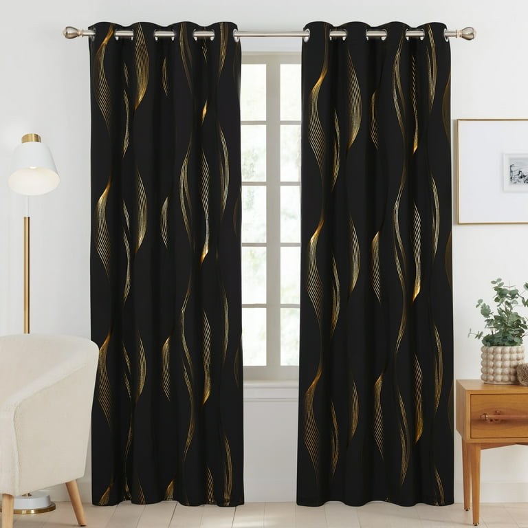 カーテン noir Deconovo-Double-Layer-Total-