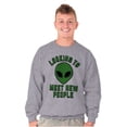 thumbnail image 5 of Funny Nerdy Aliens UFOs Believers Sweatshirt for Men or Women Brisco Brands M, 5 of 6