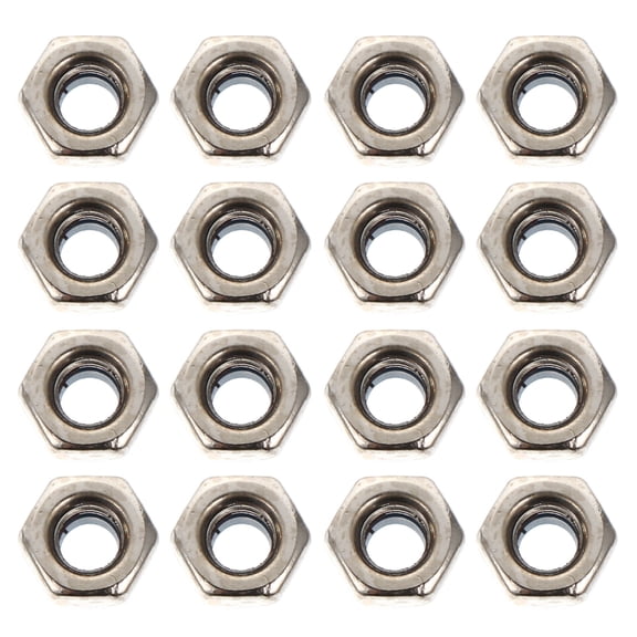 WRITWAA 100Pcs Carbon Steel Lock Nuts for Car Shock Absorber Fastening Hardware