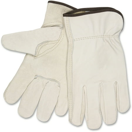Beige Cowhide - MCR Safety Cowhide Driver's Gloves, Beige, 2 / Pair (Quantity)