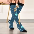 thumbnail image 5 of FREEAMG Space Compression Socks Women Men Long Stocking (20-30mmHg) Travel Knee High Stockings for Athletic Sports,Running,Cycling,Nursing, 5 of 7
