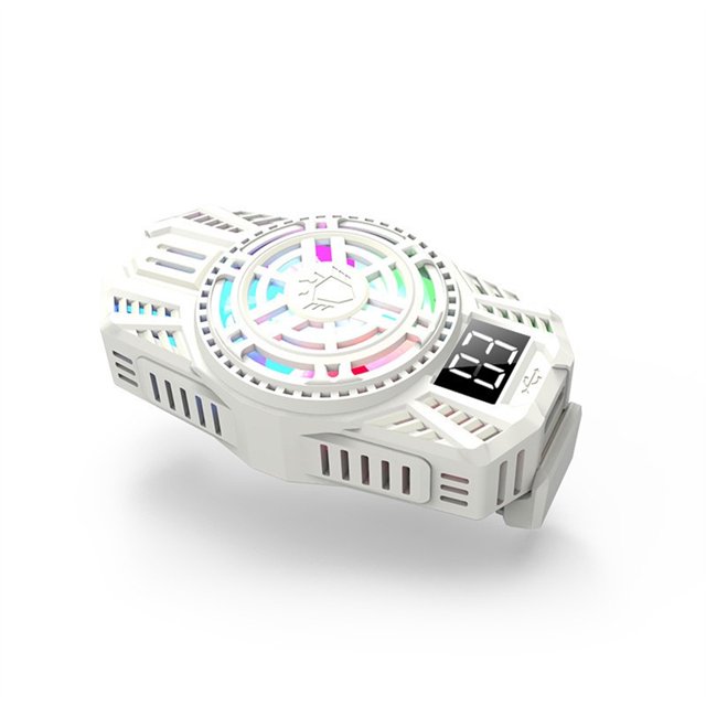 Methold Radiador de teléfono móvil, ventilador de refrigeración de alta temperatura, accesorio de disipador de calor de escape frío externo Teléfono y Comunicación Blanco
