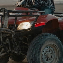 PBPBOX Red LED Trailer Tail Light for Motorcycles with Brake Stop Signal and Stylish Design