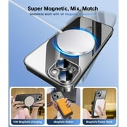 Magnetic Case for iPhone 15 Pro Case Slim [Compatible with Magsafe] [Not Yellowing] Slim for iPhone 15 Pro Case Black