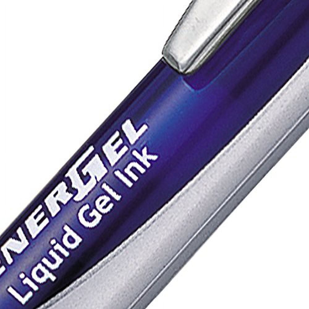 Pentel BL77-CO Energel XM Retractable Gel Pen with 0.7 mm Tip, 0.35 mm Line Width - Blue, Pack of 12