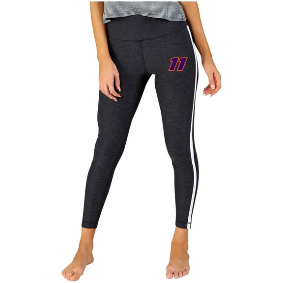 Women's Concepts Sport  Charcoal/White Denny Hamlin Centerline Knit Leggings