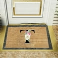 thumbnail image 2 of Fsqjgq Monogram Doormat Floral Spring Summer Doormats for Outdoor Entrance Non Slip Polyester Floor Mats Bathroom Kitchen Home Carpet Rugs,16"x 24" 1 Piece T, 2 of 4