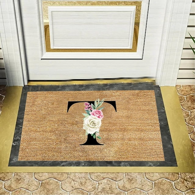 Wiueurtly Clearance Personalized Alphabet Doormat for Welcoming Guests At Your Doorstep 1PC