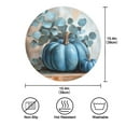 thumbnail image 7 of WOBOGO Blue Pumpkin Round Placemats Set of 6 Heat Resistant Washable Kitchen Table Decorations 15.4in, 7 of 7