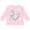 AD-Pink, variant on Inktastic Lung Cancer Awareness White Ribbon Around Heart Boys or Girls Long Sleeve Toddler T-Shirt