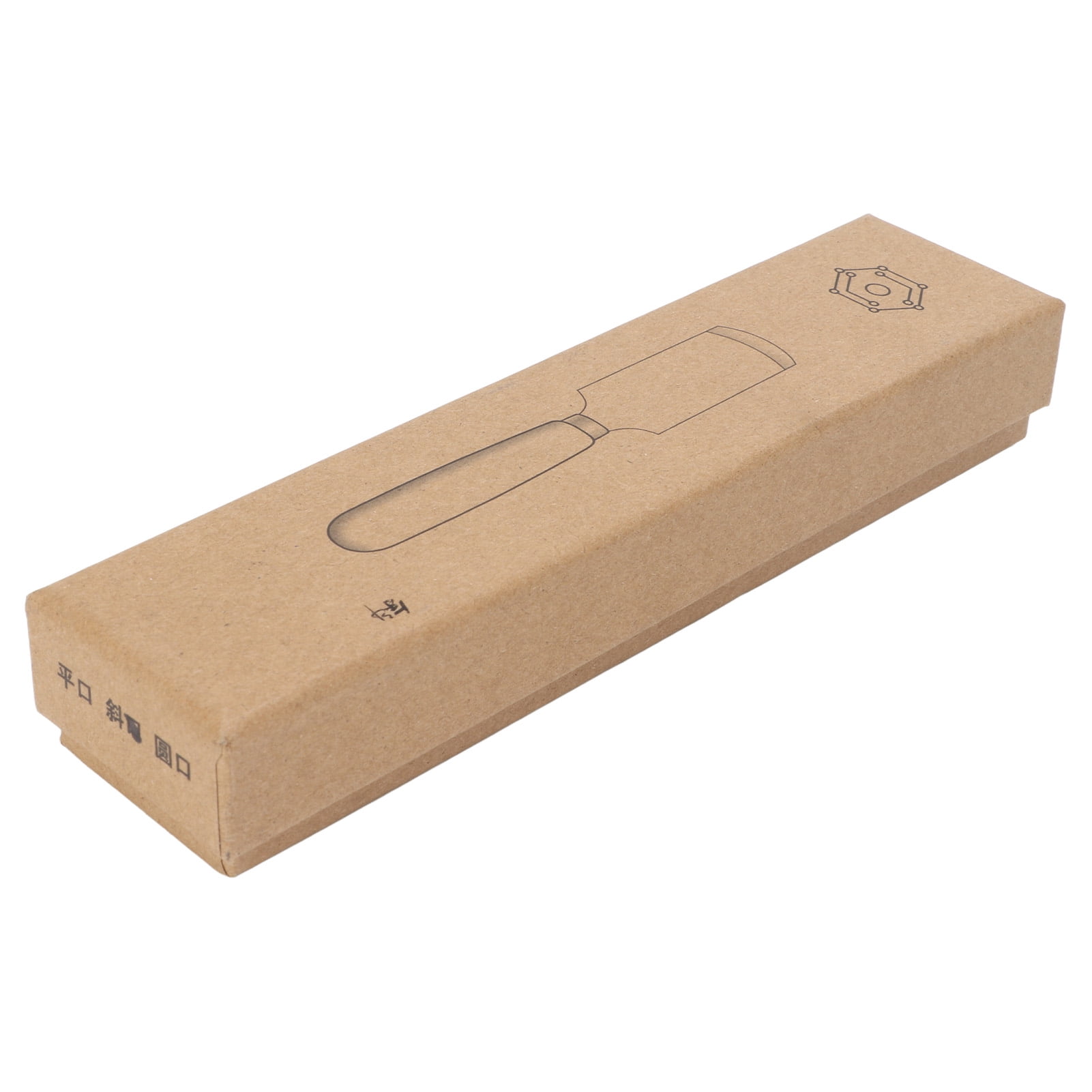 household leather cutting knife, stainless steel, walnut leather cutting knife DIY bevel peeling knife with wooden handle leather work tool 8.1x9.4 cm brown