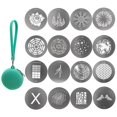 thumbnail image 1 of Kit Gobos ZALUNERO de 16 piezas redondas de metal de 66 mm para Godox Spotlight, 1 of 9