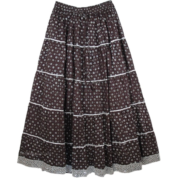 Black and Silver Cocktail Party Skirt