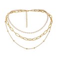 thumbnail image 1 of 1Pc Creative Pearl Pendant Necklace Clavicle Chain Women Jewelry Accessory, 1 of 8