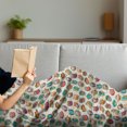 thumbnail image 3 of Owls Soft Flannel Fleece Throw Blanket, Cartoon Style Cheerful Animal with Native Prehistoric Patterns Funny Childish, Cozy Plush for Indoor and Outdoor Use, 50" x 70", Multicolor, by Ambesonne, 3 of 5