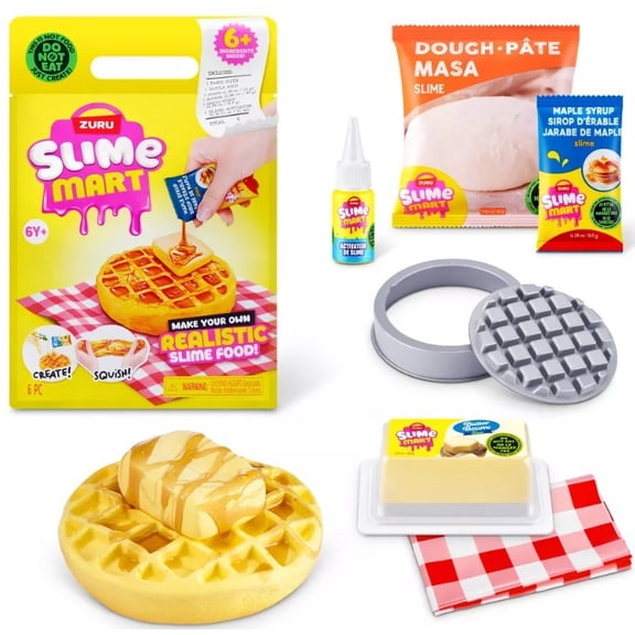 Slime Mart Small Bag Waffles Slime Kit (6 Ingredients Inside! Make Your Own Realistic Slime Food!)