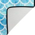 thumbnail image 3 of SKYSONIC Doormat Blue Mermaid Scales Lightweight Non Slip Indoor Outdoor Entryway Rugs Floor Mat for Bathroom Kitchen Entrance 23.6 x 15.7 inches, 3 of 5