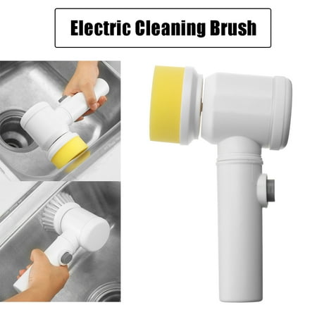 - 5-in-1 Magic Brush Electric Powerful Cleaning Brush for Kitchen Bathtub Bidet Sofas Carpets Scrubber Brush