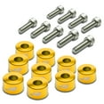 thumbnail image 1 of J2 Engineering J2-A-9006-GD Pack of 9 - J2 Engineering Aluminum Header Exhaust Manifold Cup Washer+Bolt Kit (Gold) - Honda/Acura, 1 of 1
