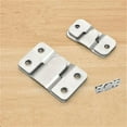 1Pairs Stainless Steel Interlock Hanging Buckle Flush Concealed Mount
