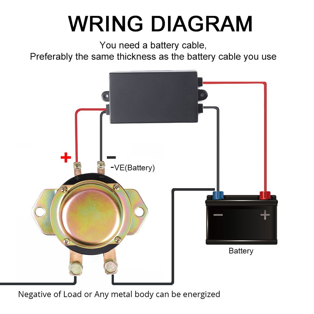 12v Cut Off SwitchVehicle Wireless Remote Control Car Battery Master Switches Power Electromagnetic Disconnect