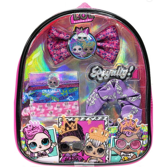 L.O.L Surprise! Townley Girl Hair Accessories Backpack Set for Girls, Ages 3