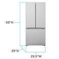 thumbnail image 2 of Avanti Frost Free French Door Refrigerator​, 17.5 Cu. Ft., in Stainless Steel (FFFDS175L3S), 2 of 7