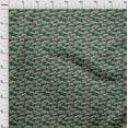 thumbnail image 4 of oneOone Rayon Dark Green Fabric Elephant Fabric For Sewing Printed Craft Fabric By The Yard 56 Inch Wide, 4 of 5