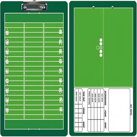 CCOCC Dry Erase Soccer Coaching Board: Double-Sided Football Coaches Clipboard,Tactics Strategy Coach Lineup Board,Football Training Equipment for Coach and Game Plan