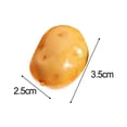 thumbnail image 3 of 20pcs Realistic Foam Plant Fake Potato Vegetable Molds for Simulation Potato, 3 of 5