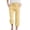 Yellow, variant on Qiopertar Women's Casual Cropped Pants with Pockets Elastic Waist Loose Straight Leg Plaid Drawstring Trousers Spring Summer Vacation Beach, Hot Pink M